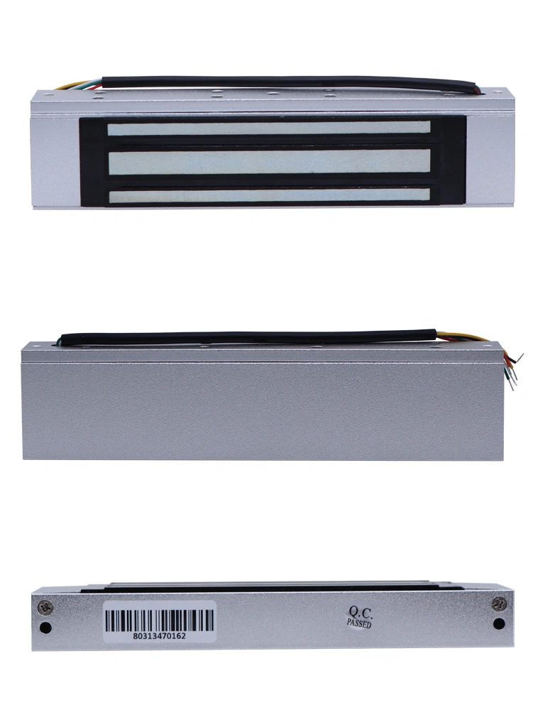 ZKTECO LM120 - Cerradura Magnética para Uso Interior, Fuerza de Sujeción 120kg, 12/24 VCC, Fail Safe, Compatible con Puertas de Madera, Vidrio y Metálicas