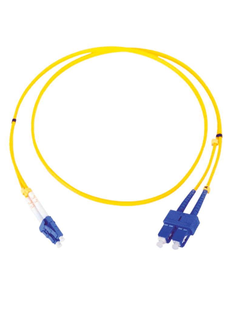 TCE  - LP-FO-6060B - Jumper LC-SC Monomodo / UPC / Duplex 2 mm / 1 metro / Amarillo