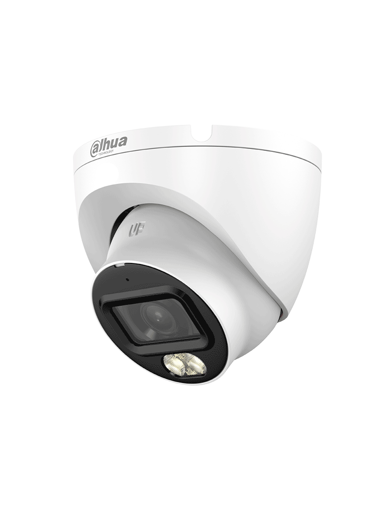 DAHUA DH-HAC-HDW1209TLQN-A-LED-0280B-S3 -Cámara Domo Full Color de 2 MP con lente de 2.8mm y ángulo de 103° Micrófono integrado, iluminación de 30 m, tecnología Starlight y DWDR. Resistente con IP67, visión clara en baja luz