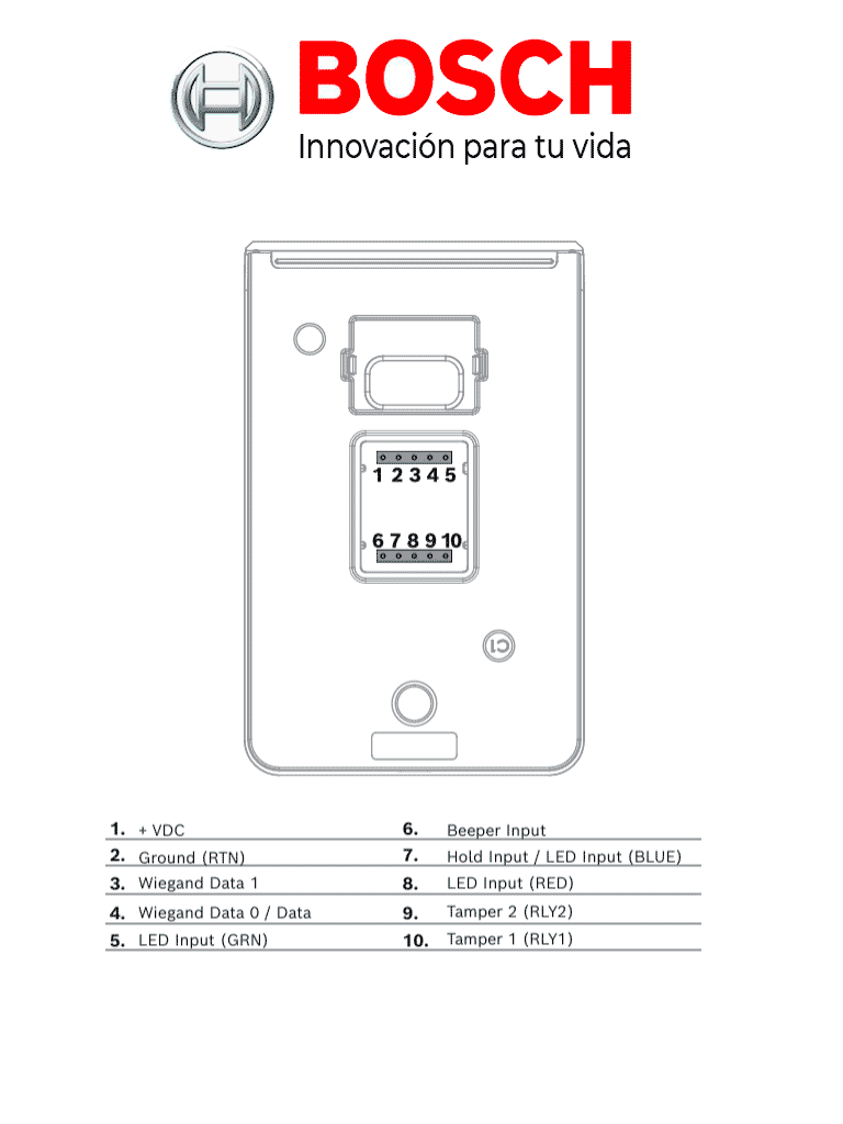 BOSCH A_ARDSIGR40ICL - Lector de Tarjetas / R40 / iCLASS / Wiegand