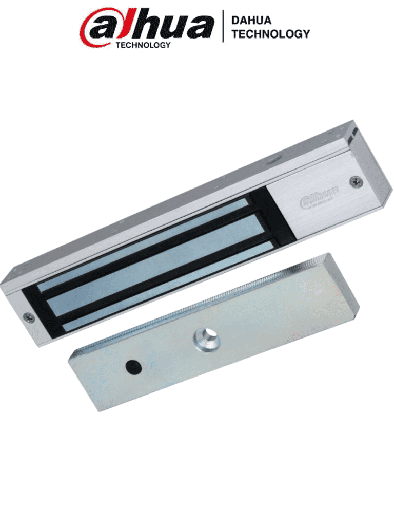 DAHUA ASF280A-V1 - Cerradura Magnética con Led con Fuerza de Sujeción 280 Kg/600 Lb, Voltaje 12V Compatible con Controles de Acceso