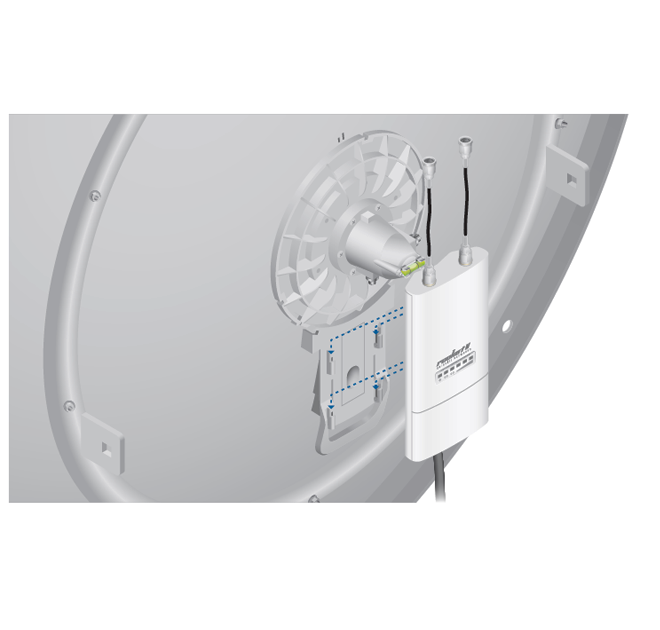 UBIQUITI ROCKETDISH RD-5G34 -Antena direccional conectorizada para radio, 5.8GHz, ganancia de 34 dBi, con tecnología MIMO.