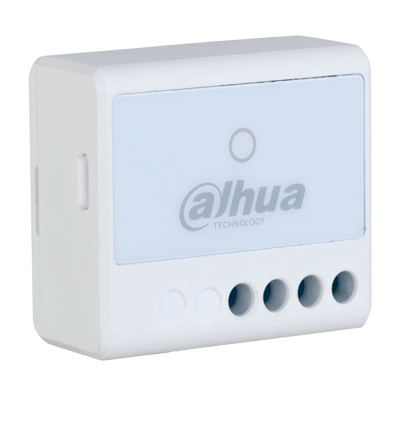 DAHUA DHI-ARM7012-W2 - Interruptor inalámbrico, Una salida de relevador NO/NC de 100-240 V CA, Corriente máxima de 13 A, Entrada de 100-240 V CA 50/60 Hz, App DMSS, Frecuencia 433 MHz, Tecnología: AirShield, Compatible con HUB 1.0 y HUB 2.0
