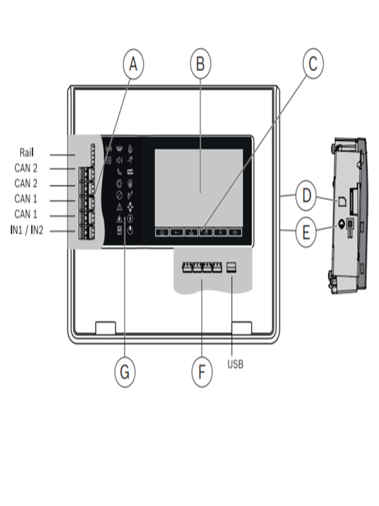 BOSCH F_FPE8000FMR - Teclado Remoto para Panel AVENAR 2000 y 8000