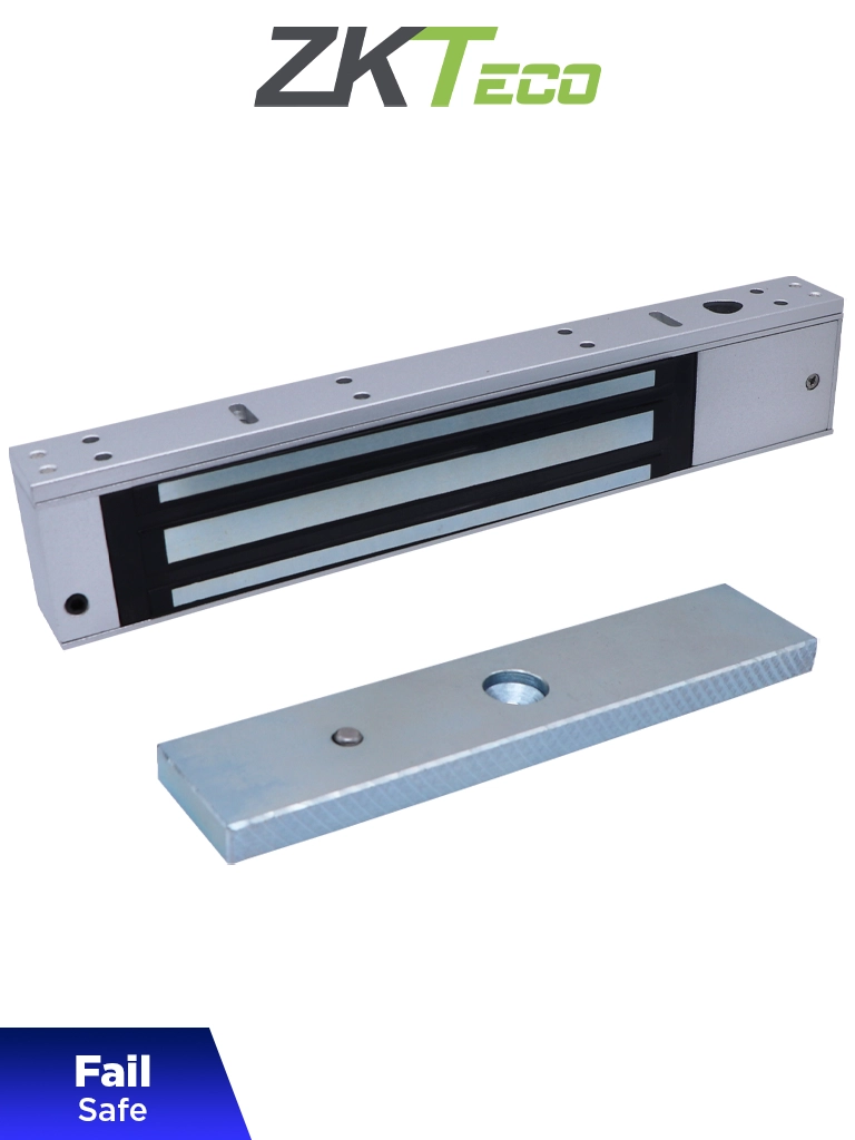 ZKTECO LM200LED - Cerradura Magnética para Uso Interior, Fuerza de Sujeción 200kg, 12/24 VCC, Fail Safe, Compatible con Puertas de Madera, Vidrio y Metálicas — ZKTeco · SKU ZKT0850002