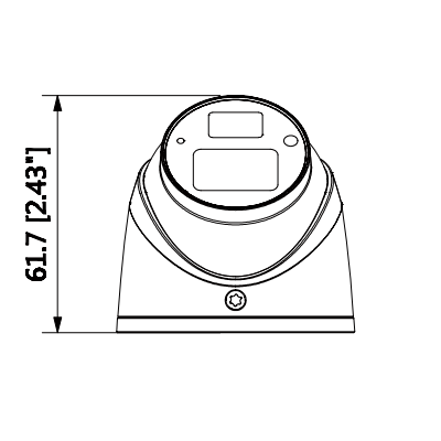 DAHUA HDW1220GN-M-036 - Camara mini domo especial para DVR movil DAHUA  1080p / Lente 3.6 mm / Angulo vision 83 grados / Audio / Smart ir 20M / IP67 / Metalica