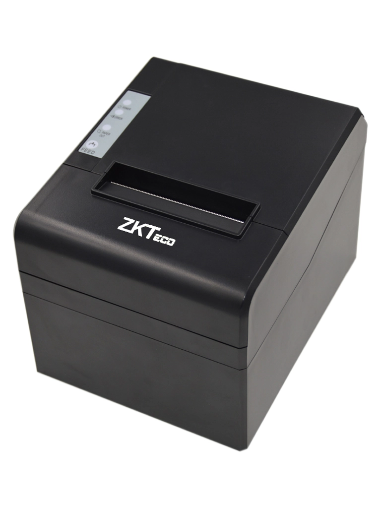 ZKTECO ZKP8001 - Impresora Térmica de 80 mm para Control de Asistencia y Emisión de Tickets, Voltaje de 24V y Conexiones USB, RS232 y RJ11
