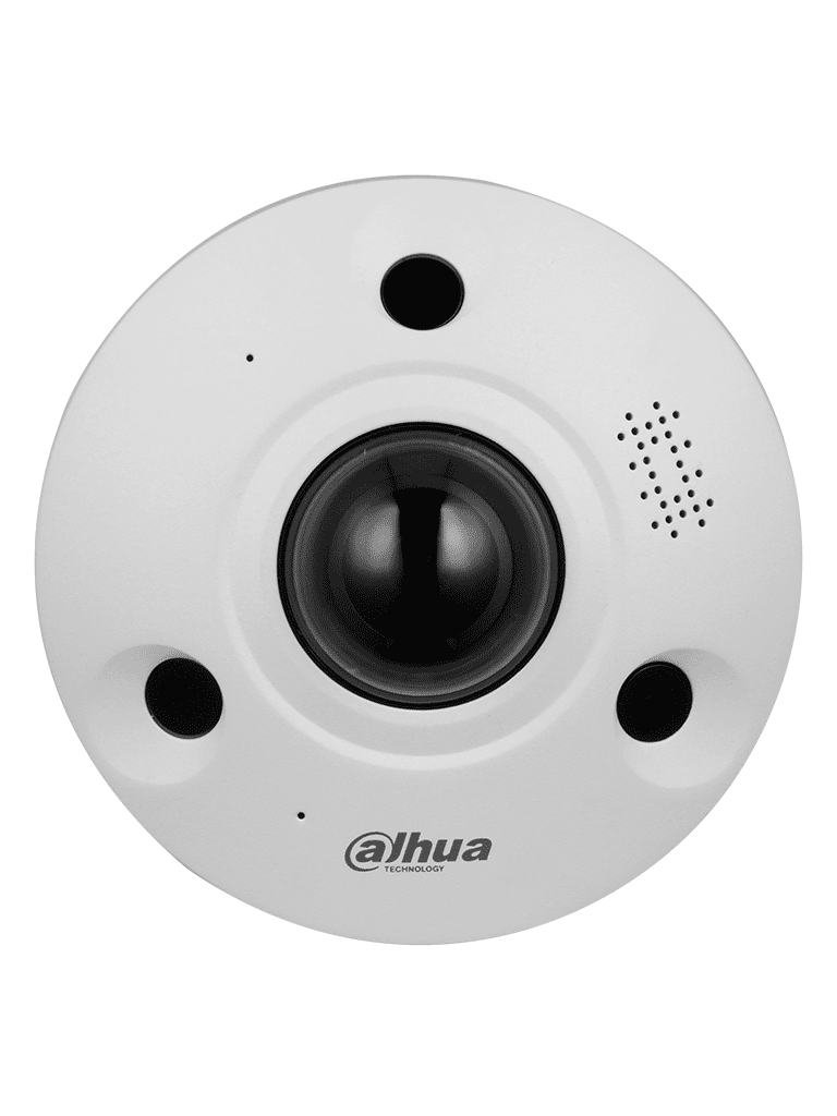 DAHUA IPC-EBW81242N-S2 - Cámara IP Fisheye Resolución de 12 MP/ Lente 1.85mm/ 360 Grados/ IR 10 de Mts/ IA WizMind/ Conteo de Personas/ Cantidad de Personas en Áreas/ Mapa de Calor/ PoE/ DWDR/ H.265/ IP67/ IK10/ E&S Alarma/ E&S Audio/