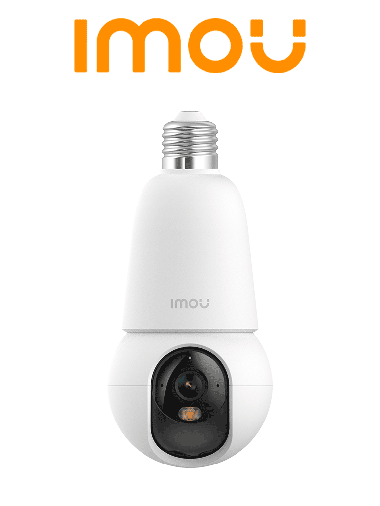 IMOU BulbCam 3MP (IPC-K6C-3H1WEB-E27-imou)- Cámara de 3MP/ Disuasión activa/ Modo privacidad/ Detección de humanos & Vehículos/ Audio bidireccional/ Full Color/ Smart tracking (No incluye Foco) — Imou · SKU IMO0110001