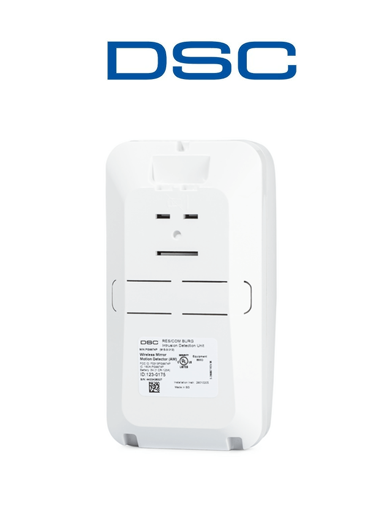 DSC PG9974P - Detector de Movimiento Óptica de Espejo Inalámbrico con tecnología Power G compatible con NEO, PRO, Qolsys y IoTega