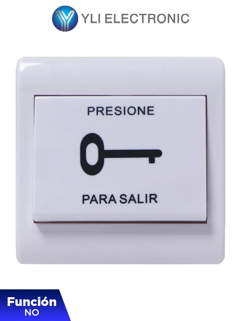 YLI PBK812 - Botón de Salida Mecánico, Carcasa Plástica, Función NO — YLI ELECTRONIC · SKU 73009
