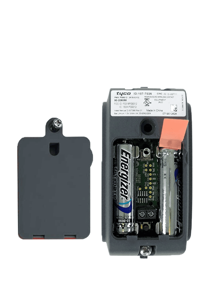 DSC PG9312 - Contacto Magnético Exterior uso rudo Inalámbrico PowerG con entrada Auxiliar compatible con NEO, PRO, Qolsys e IoTega.