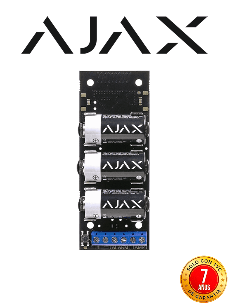 AJAX Transmitter - Módulo para integrar un detector o un dispositivo cableado de terceros con Ajax (28318.18.NC3) — Ajax Systems · SKU AJX1200004