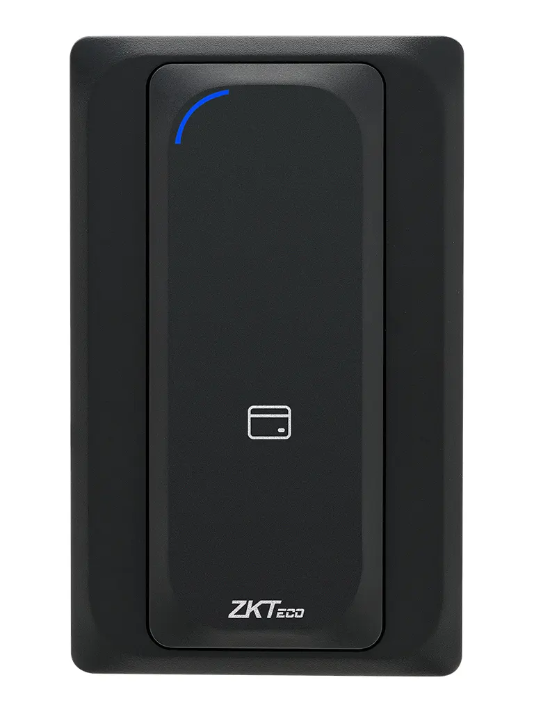 ZKTECO KR901S - Lector Esclavo de Tarjetas  ID 125 Khz y Mifare 13.56 MHz/  IP65/  Wiegand 26/ LED Indicador de Estado