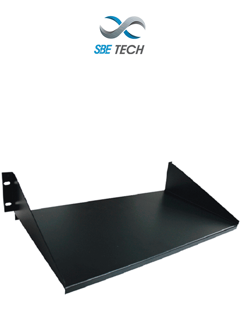 SBE TECH SBE-C1914 - Charola fija para rack de 19", con  14" (35.56 cm)  de profundidad 2 UR
