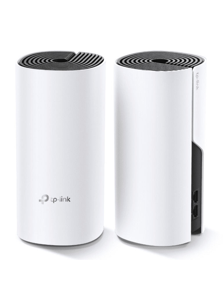 TP-LINK Deco M4(2-pack) -  Kit de 2 routers inalámbricos MESH para interior y hogar de doble banda Wi-Fi 5 AC1200 Mbps, con 2 puertos Gigabit WAN/LAN, 2 antenas internas y administración mediante la app Deco (iOS, Android). (2 piezas)